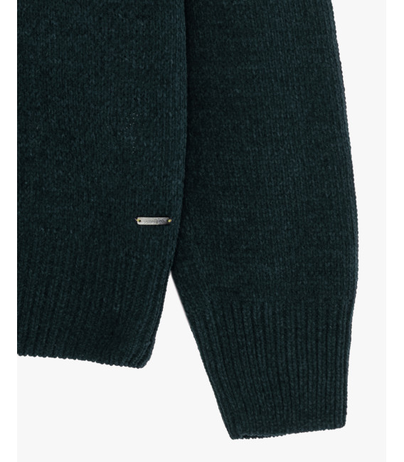 Maglione girocollo in ciniglia