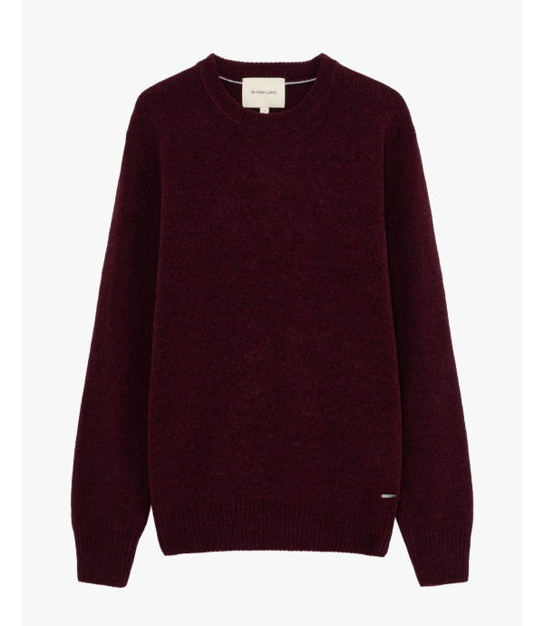 Maglione girocollo in ciniglia