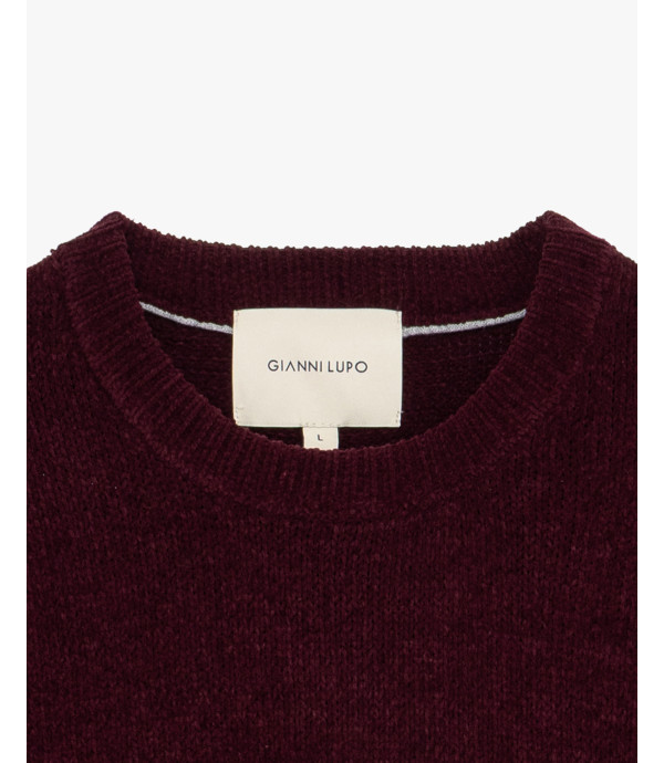 Maglione girocollo in ciniglia