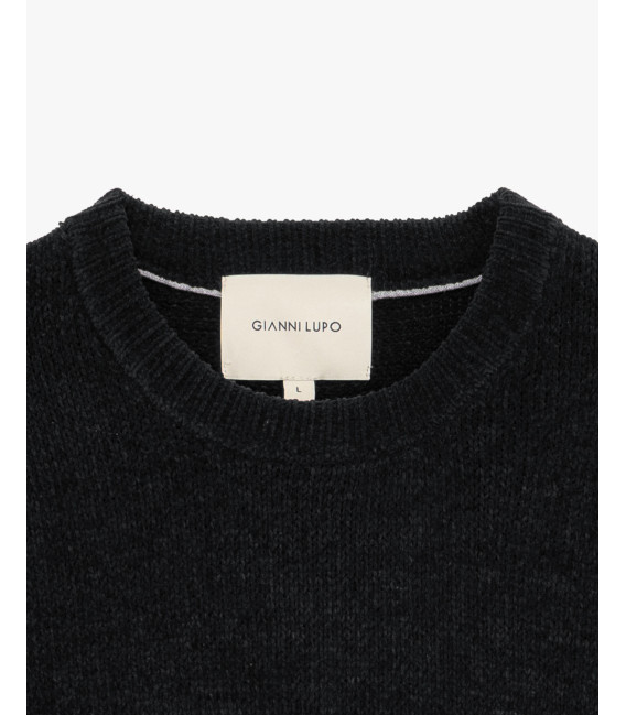 Maglione girocollo in ciniglia
