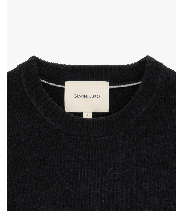 Maglione girocollo in ciniglia