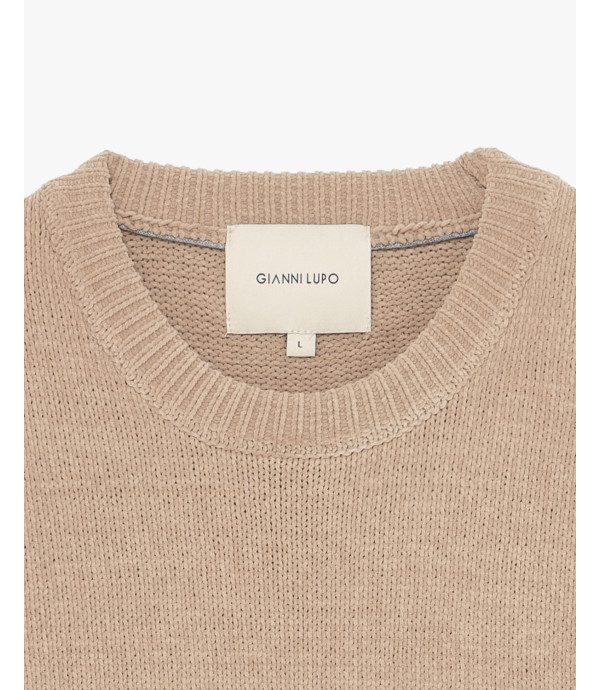 Maglione girocollo in ciniglia