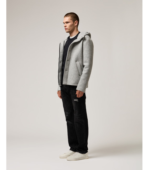 Hooded short coat