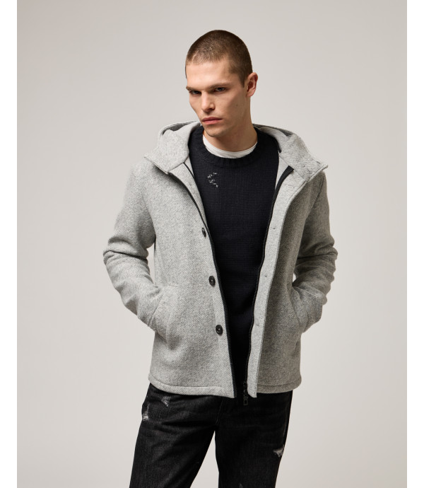 Hooded short coat