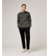 Maglia in cotone a costa inglese