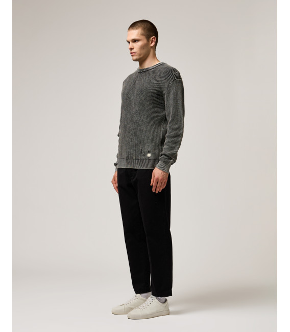 Maglia in cotone a costa inglese