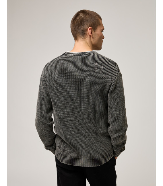Maglia in cotone a costa inglese