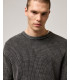 Maglia in cotone a costa inglese