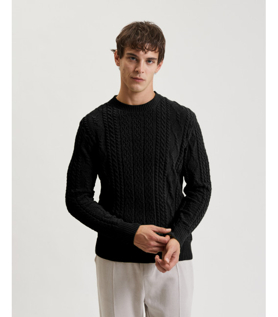 Maglione girocollo in ciniglia