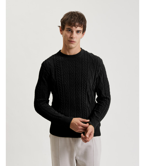 Maglione girocollo in ciniglia