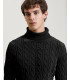 Chenille turtleneck sweater