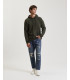 Chenille hooded sweatshirt