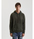 Chenille hooded sweatshirt