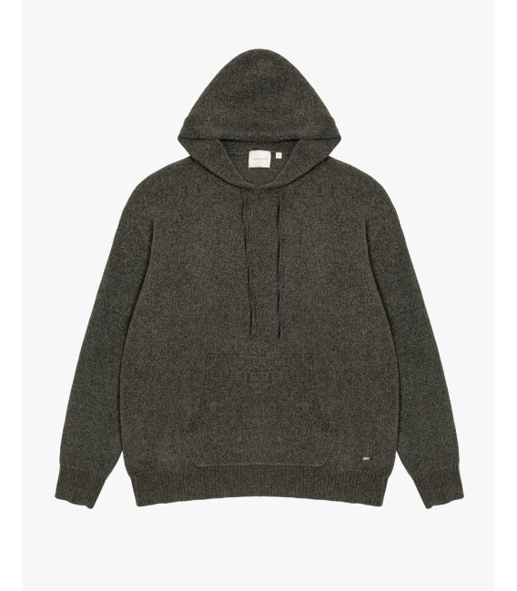 Chenille hooded sweatshirt