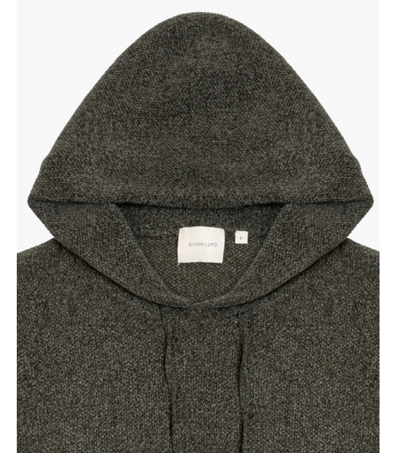 Chenille hooded sweatshirt