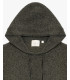 Chenille hooded sweatshirt