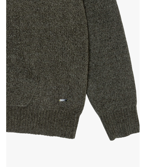 Chenille hooded sweatshirt