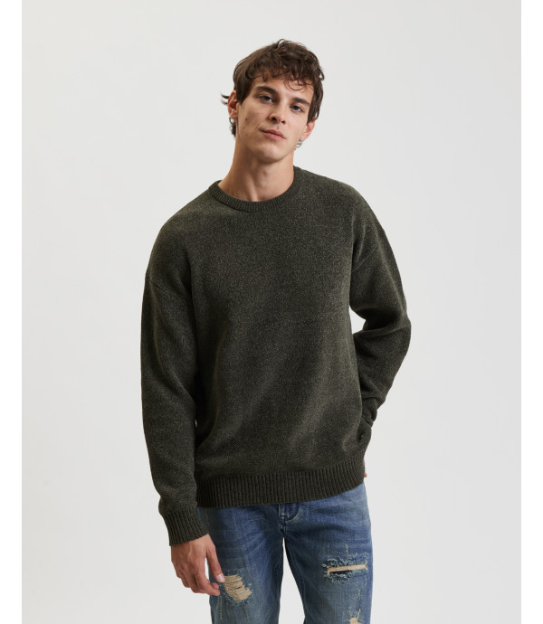 Maglione girocollo in ciniglia
