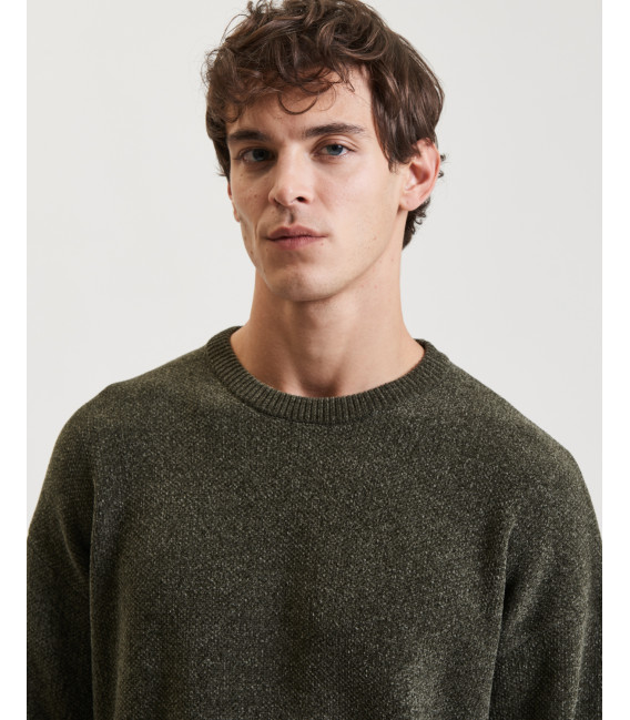 Maglione girocollo in ciniglia