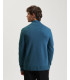 Knitted cardigan with funnel neck