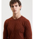 Crew-neck wool-blend sweater