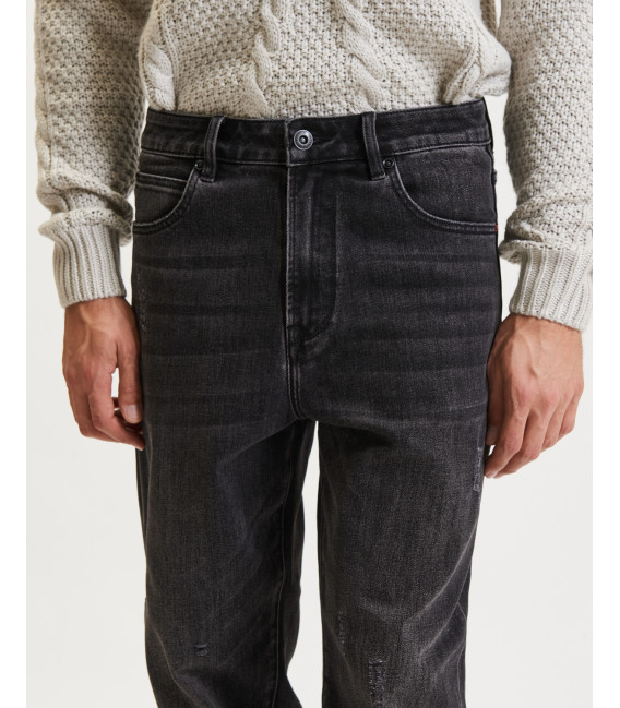 Jeans DAD oversize fit effetto used neri