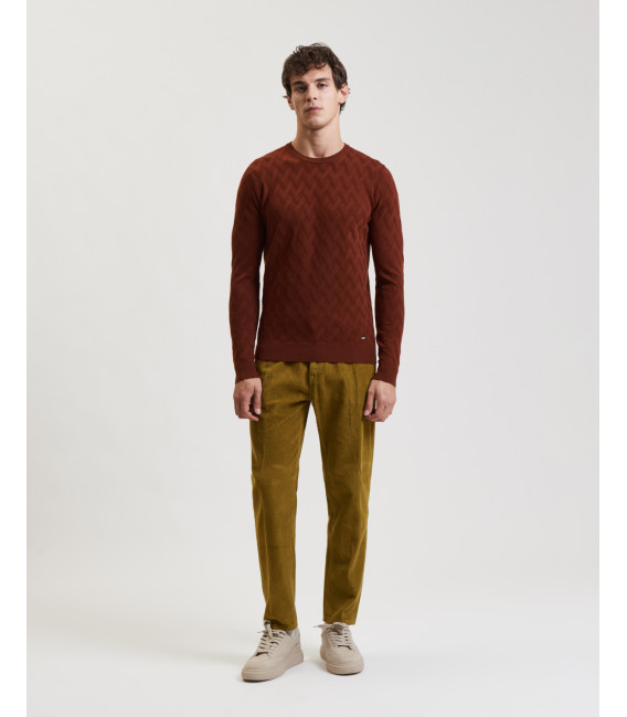 COOPER carrot fit trousers in cord