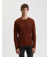 Cable-knit crew-neck sweater