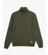 Maglione collo alto in maglia lavorata