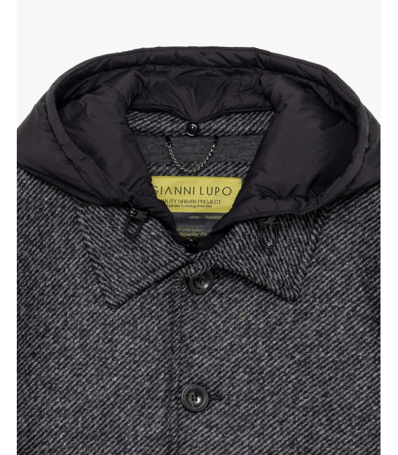 Jacket with detachable vest and hood