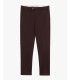Solid color stretch chino trousers