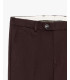 Solid color stretch chino trousers