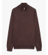 Maglia con collo zip a imbuto