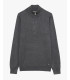 Maglia con collo zip a imbuto