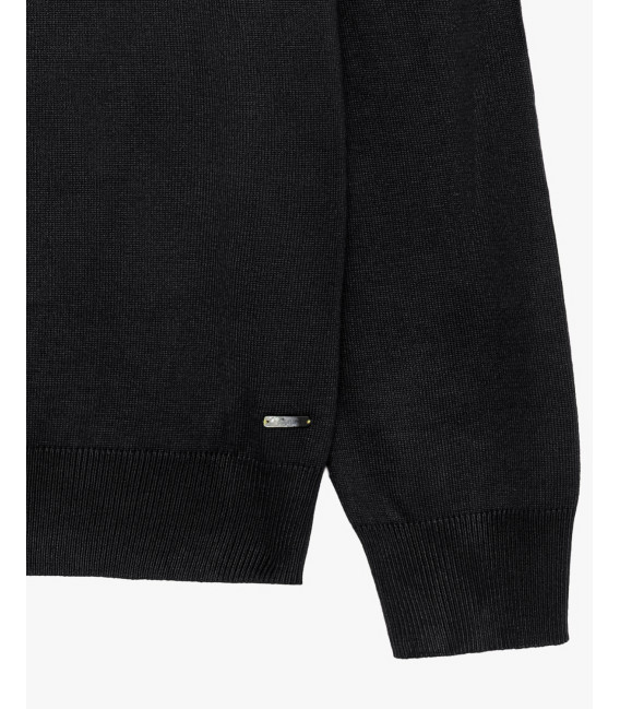 Maglia con collo zip a imbuto