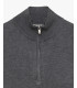Maglia con collo zip a imbuto