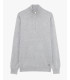 Maglia con collo zip a imbuto