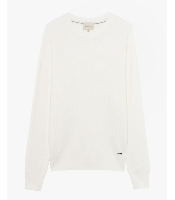 Felpa in maglia girocollo manica raglan