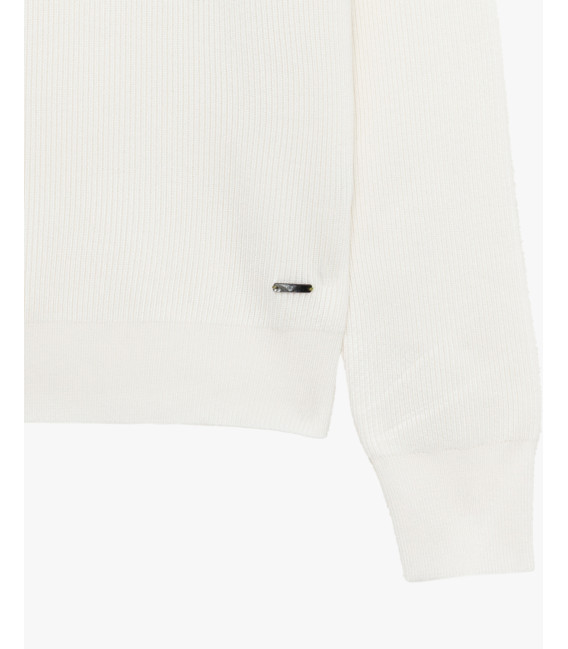Felpa in maglia girocollo manica raglan