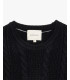 Maglione girocollo a trecce