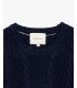 Maglione girocollo a trecce