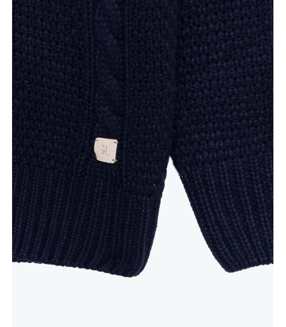 Maglione girocollo a trecce