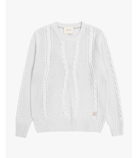 Maglione girocollo a trecce