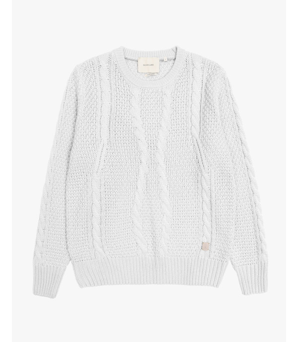 Maglione girocollo a trecce