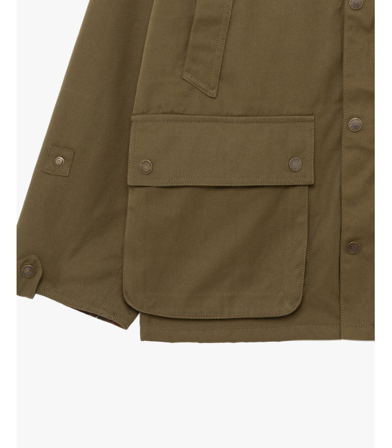 Field jacket with corduroy collar