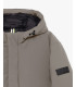 Tech fabric parka with hood