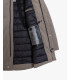 Tech fabric parka with hood