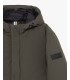 Tech fabric parka with hood
