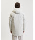 Tech fabric parka with hood