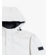 Tech fabric parka with hood